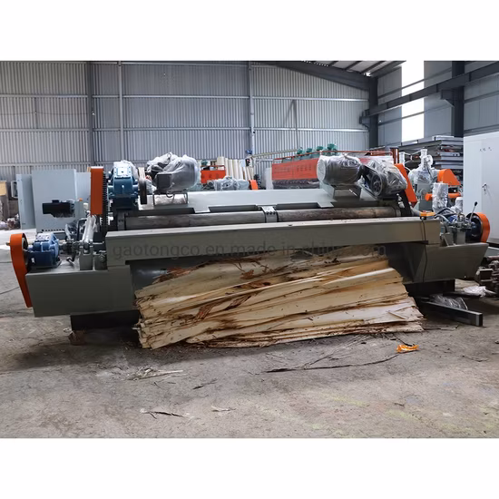 中国Alva Machine高生産性ベニヤ剥離ライン、ログデバーカーおよびベニアスタッカーマシンを備えています